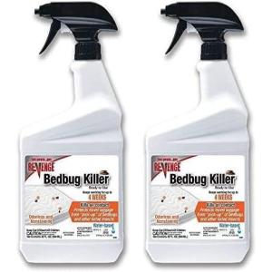 imageRevenge Bedbug Killer 32 oz ReadytoUse Spray Long Lasting Odorless Insecticide Formula Kills on Contact2 Pound Pack of 2