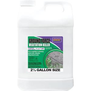 imageBonide Ground Force Vegetation Killer 25 Gallon Concentrate Provides Year Long Protection Against Weeds Grasses ampamp RootsConcentrate