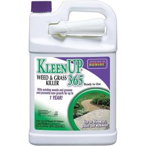 imageBonide KleenUP 365 Weed ampamp Grass Killer 1 Gallon ReadytoUse Spray Long Lasting Protection Use on Driveways Patios ampamp SidewalksReadyToUse