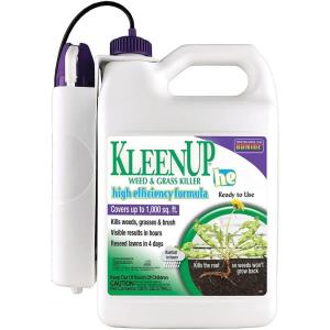 imageBonide KleenUP Weed ampamp Grass Killer High Efficiency Formula 128 oz ReadytoUse Fast Acting Formula Kills Weeds ampamp RootsReadyToUse with Power Wand
