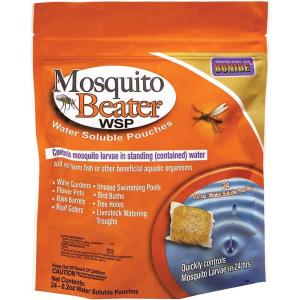 imageBonide Mosquito Beater Water Soluble Pouches Pack of 24 Pouches Control Mosquito Larvae in Standing Water Wont Harm Fish