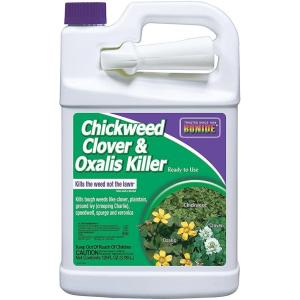 imageBonide Chickweed Clover ampamp Oxalis Killer 128 oz ReadytoUse Spray Controls Weeds ampamp Roots without Harming Lawn