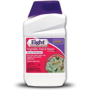 imageBonide Eight Insect Control Vegetable Fruit ampamp Flower 32 oz Concentrate Long Lasting Insecticide for Beetles and More