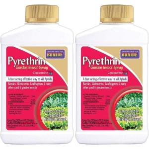 imageBonide Pyrethrin Garden Insect Spray Concentrate 8 oz ReadytoMix Fast Acting Insecticide for Outdoor Garden Use8 oz Pack of 2