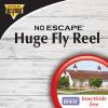 imageRevenge No Escape Huge Fly Reel Sticky Tape Trap 1312 Indoor Outdoor Hanging Disposable Fly Strip NonToxic People and Pet Safe