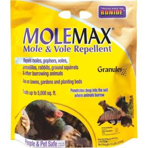imageBonide MOLEMAX Mole ampamp Vole Repellent Granules 10 lbs ReadytoUse Outdoor Lawn ampamp Garden Mole Control People ampamp Pet SafeGranules
