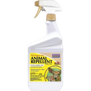 imageBonide Hot Pepper Wax Animal Repellent 32 oz ReadytoUse Spray for Deer Squirrels Rabbits in Lawn ampamp Garden