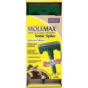 imageBonide Molemax Animal Repellent Stake For Gophers and Moles Battery Operated Humane Repellent1Pack